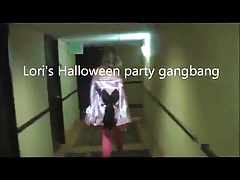 Hot Lori's Halloween Party Gangbang