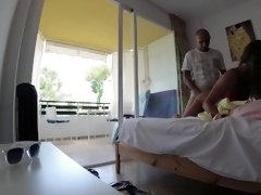 I got fucked hard in a hotel in Mallorca. Real amateur fuck