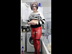 Patty in red tights