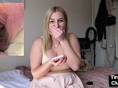SPH busty solo woman talks dirty about losers small cock