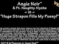 Huge strapon for Busty Mature MILF StepMom Angie Noir