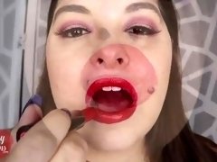 Romantic Red Lipstick Seduction - POV Kissing & Lipstick Application - PREVIEW - Sydney Screams