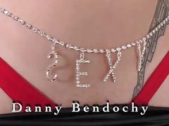Big tits shemale Danny Bendochy jerkoff