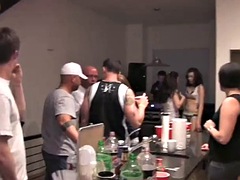 College party turns into interracial sex party