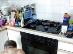 Cleaning My Kitchen With Sexy Bra and Sexy Thong With Hearts...Watch Me!