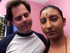Buxom Indian wife gets her pussy stuffed with cock and cum