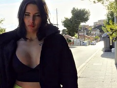 Jordi ENP discovered stunning babe Serenia Kir on the side of the road looking very hot and hungry for cock - MOFOS