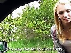 Stranded teen hitchhike and pounded hard