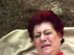 Chubby old slut loves big cock and intense tit jobs