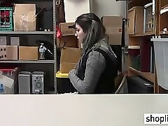 Sexy big tits brunette teen fucked by a corrupt cop