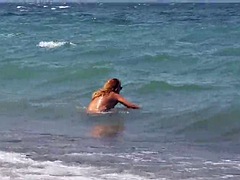 Nippleringlover - horny milf nude beach compilation, pierced pussy, huge stretched nipple piercings drilled