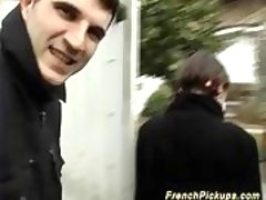 Cute french teen picked up for anal