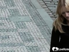 Blonde woman is quite cum thirsty and hot