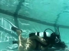 Kinky babes enjoying wet and wild underwater lesbian sex